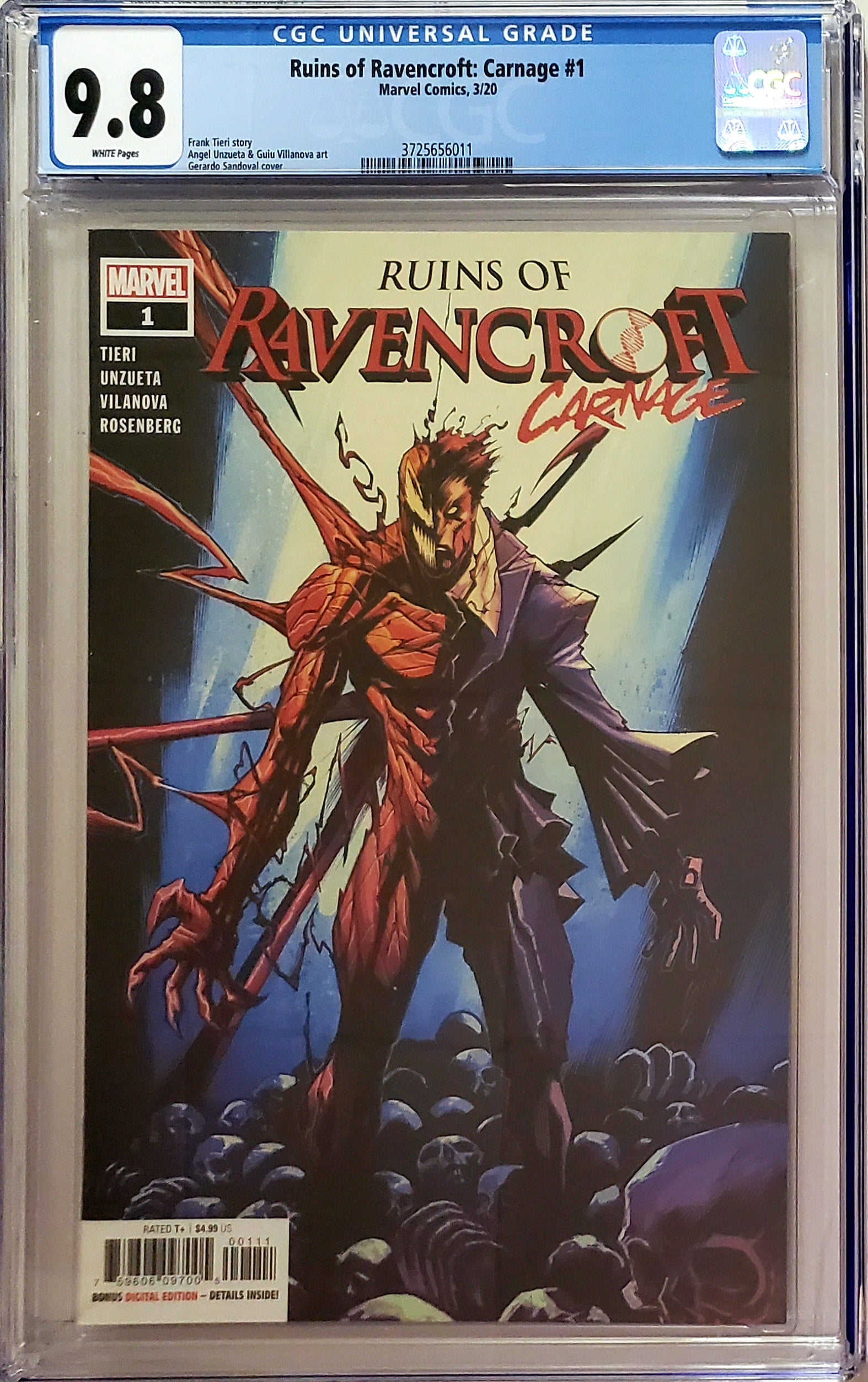 Ruins of outlet Ravencroft: Carnage #1 (2020) CGC 9.8 2nd Print