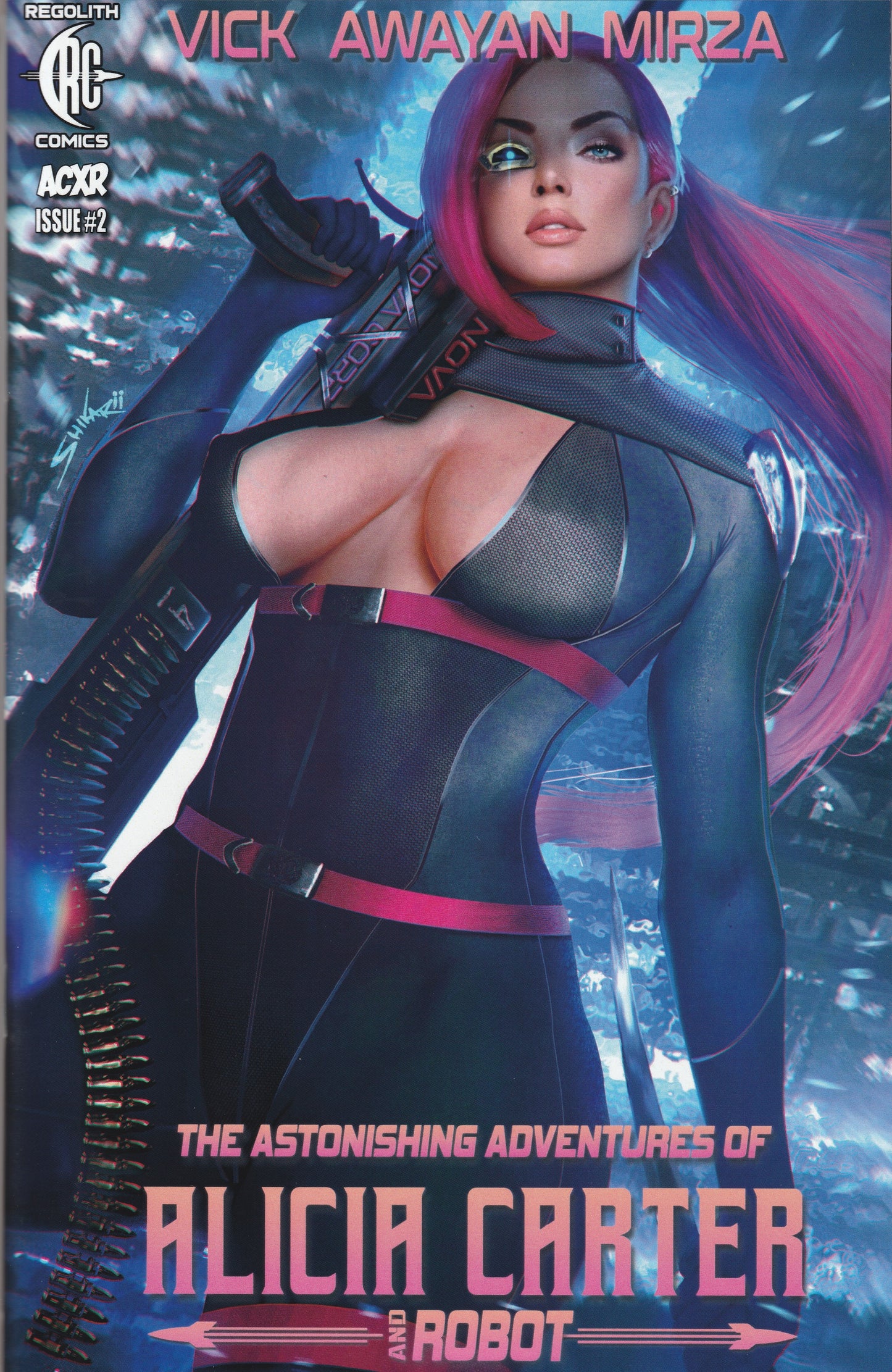 Alicia Carter & Robot #2 (2023) - Kickstarter Exclusive Shikarii "Kira - Jumpsuit" Variant