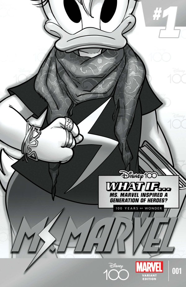 Amazing Spider-Man #33 (2023) - 1:100 Giada Perissinotto Black & White "Disney 100 What If?" Variant