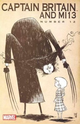 Captain Britain and MI13 #12 (2019) - 1:10 Skottie Young "Wolverine Art Appreciation" Variant