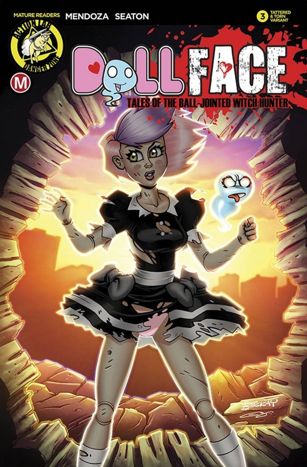Dollface #3 (2017) - Bill McKay "Sunset - Tattered & Torn" Variant