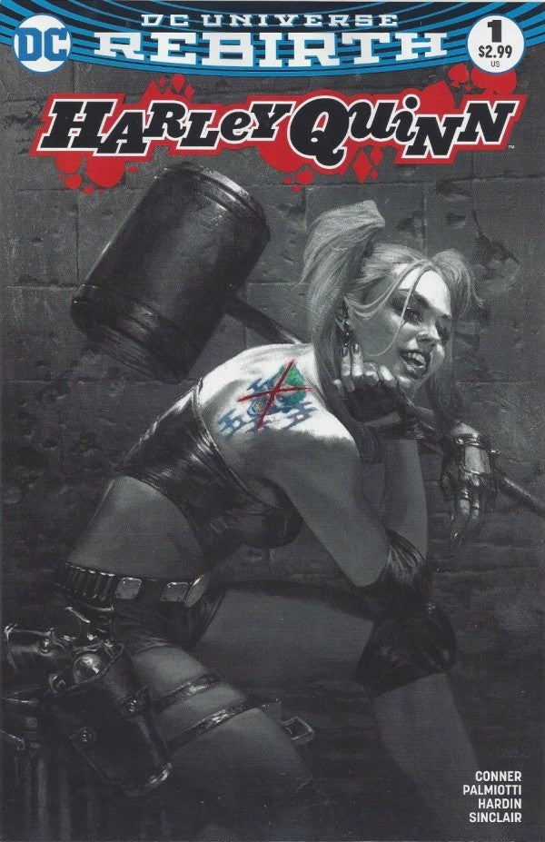 Harley Quinn #1 (2016) - Exclusive Gabriele Dell'Otto "Black & White" Variant