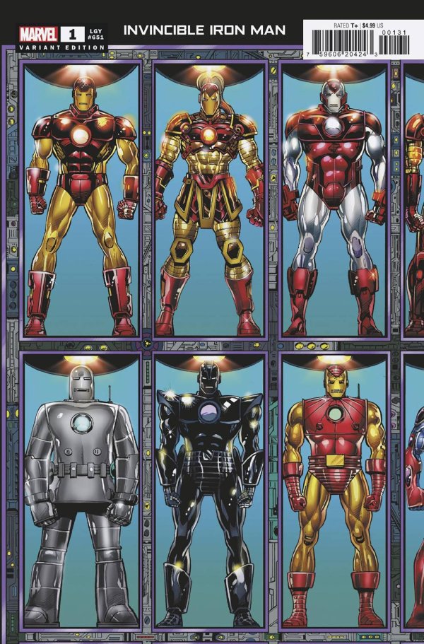 Invincible Iron Man #1 (2022) - Bob Layton Connecting Variant