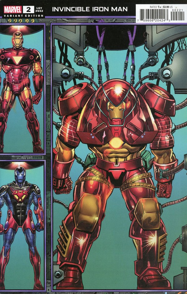Invincible Iron Man #2 (2023) - Bob Layton Connecting Variant