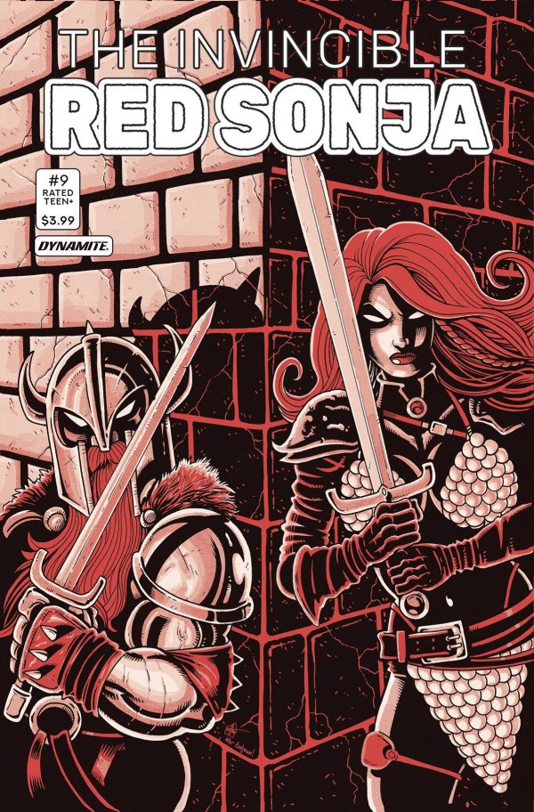 Invincible Red Sonja #9 (2022) - Ken Haeser "TMNT Homage" Variant