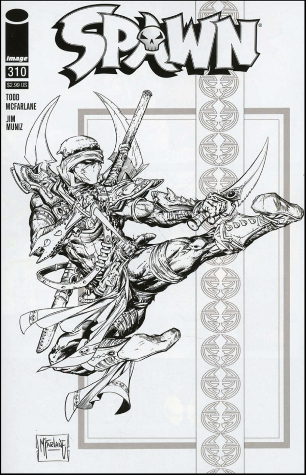 Spawn #310 (2020) - 1:5 Todd McFarlane Black & White Sketch Variant