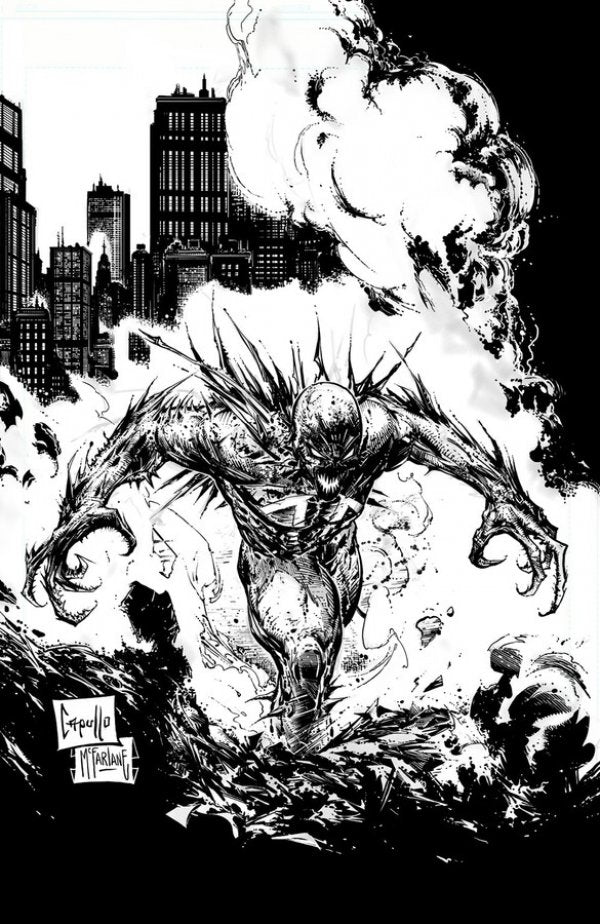 Spawn #313 (2020) - 1:5 Greg Capullo & Todd McFarlane Black & White Sketch Variant