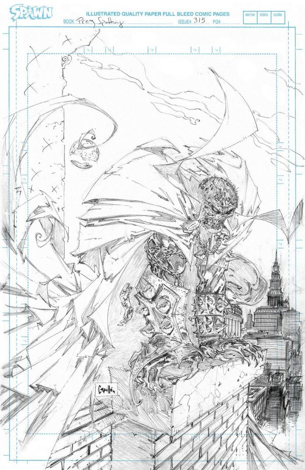Spawn #315 (2021) - 1:50 Greg Capullo Sketch Variant