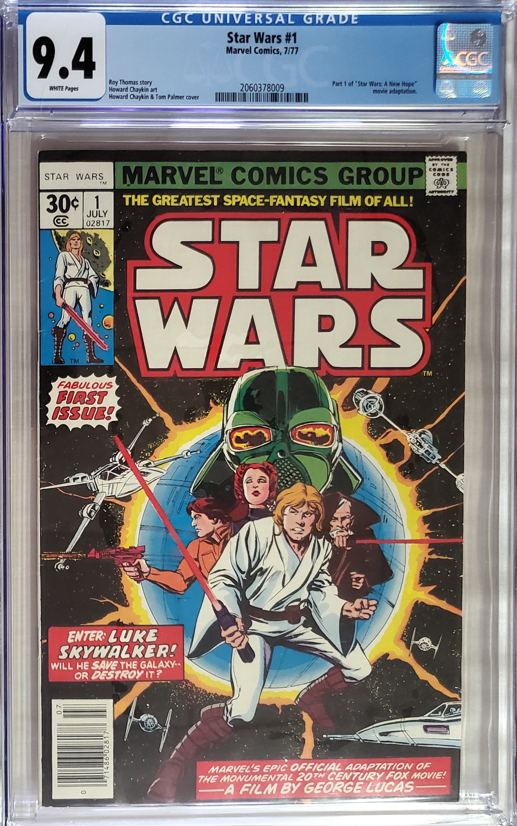 Buy STAR WARS #100 cgc 9.4 SS