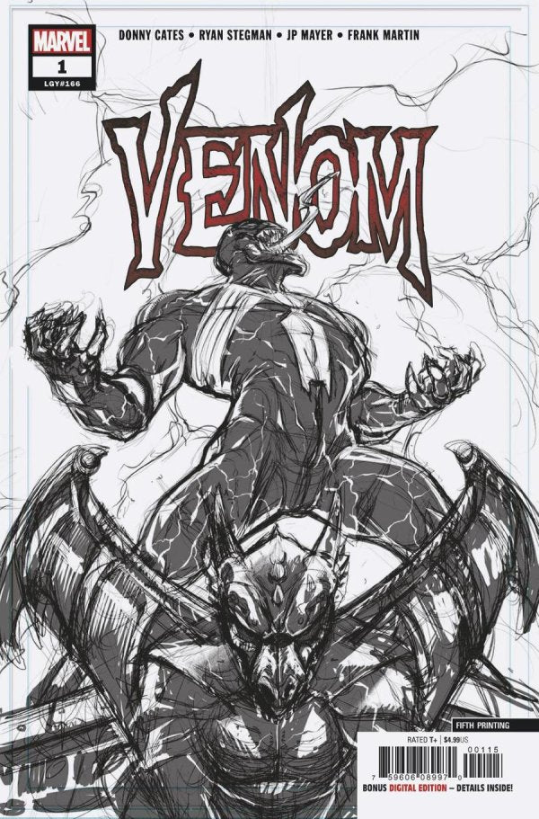 Venom #1 (2018) - 5th Printing - Ryan Stegman Sketch Variant