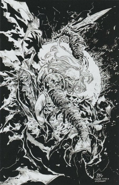 Venom #30 (2020) - Exclusive Ken Lashley B&W Virgin Variant