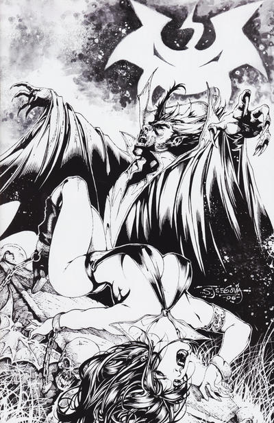 Vampirella Quarterly: Spring 2007 #1 (2007) - Stephen Segovia B&W Virgin Variant