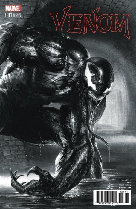 Venom #1 (2016) - Exclusive Gabriele Dell'Otto B&W Variant