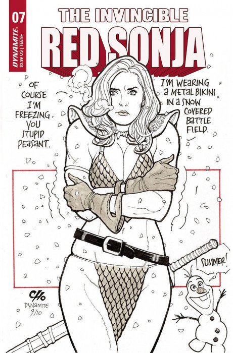 Invincible Red Sonja #7 (2022) - Frank Cho Variant