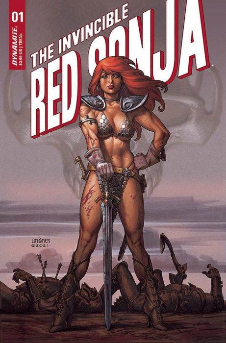 Invincible Red Sonja #1 (2021) - Joseph Michael Linsner Variant