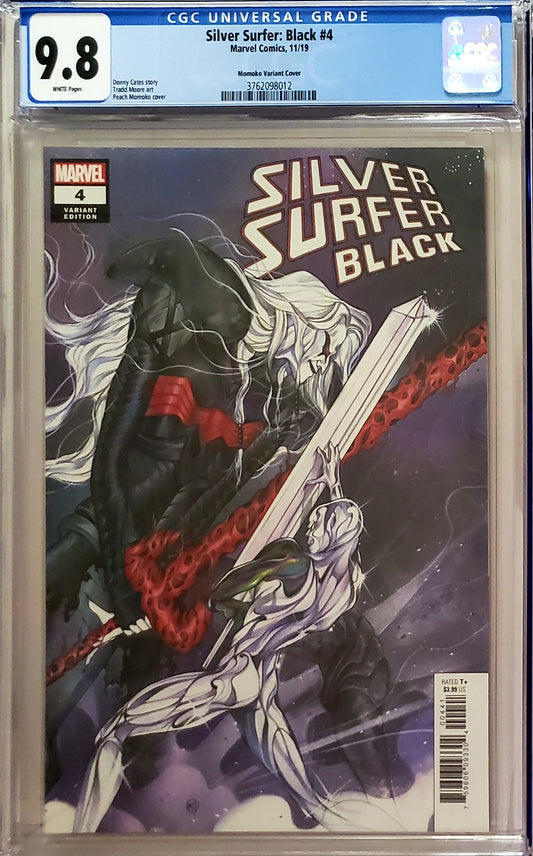 Silver Surfer: Black #4 (2019) - 1:25 Peach Momoko Variant - CGC 9.8