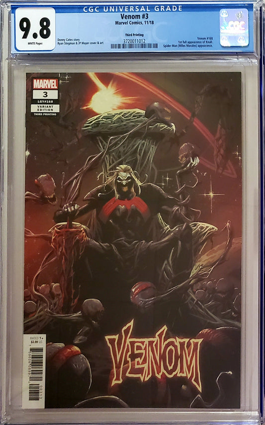 Venom #3 (2018) - 3rd Printing - CGC 9.8