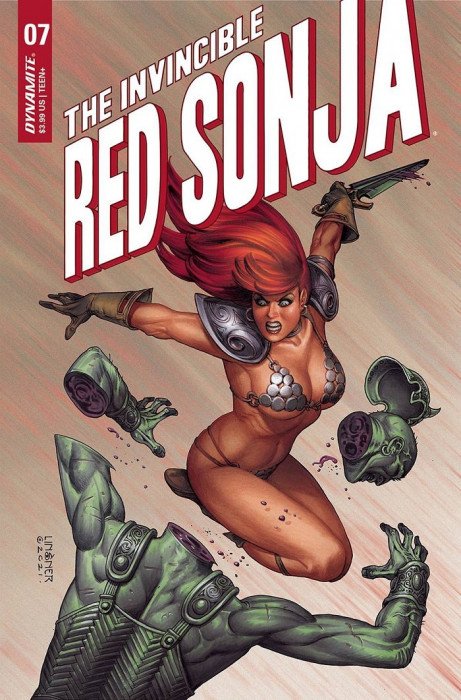 Invincible Red Sonja #7 (2022) - Joseph Michael Linsner Variant