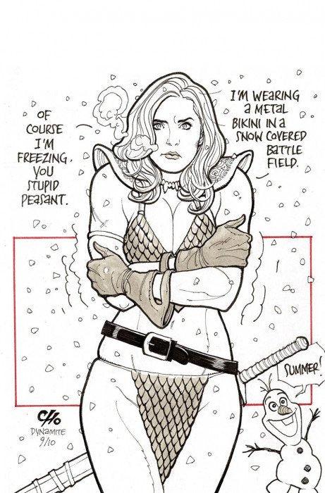 Invincible Red Sonja #7 (2022) - 1:21 Frank Cho Virgin Variant