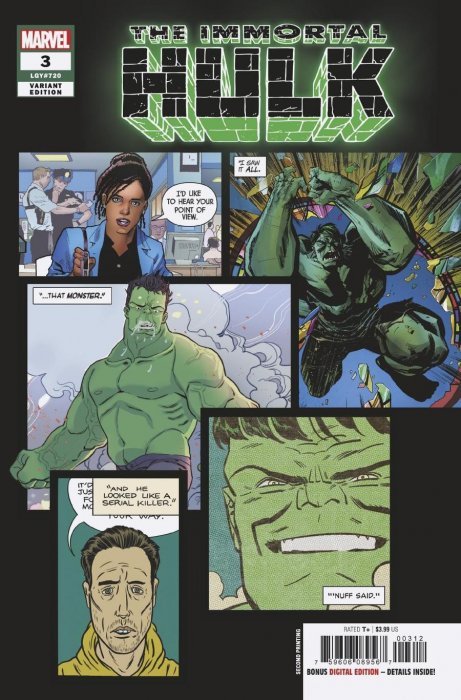 Immortal Hulk #3 (2018) - 2nd Printing Variant