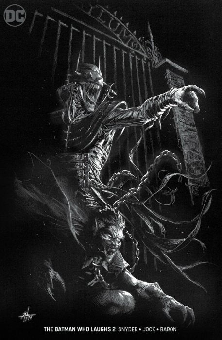 Batman Who Laughs #2 (2019) - Exclusive Gabriele Dell'Otto B&W Minimal Trade Variant