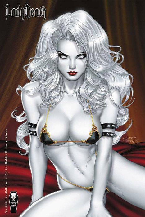 Lady Death: Sacrificial Annihilation #1 Bedside Edition (2022) - Richard Ortiz & Sanju Nivangun Variant