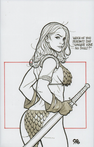 Invincible Red Sonja #8 (2022) - 1:7 Frank Cho Virgin Variant