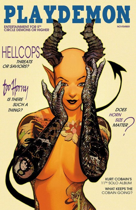 Hellcop #2 (2021) - Brian Haberlin & Geirrod Van Dyke "Playboy Magazine Homage" Variant