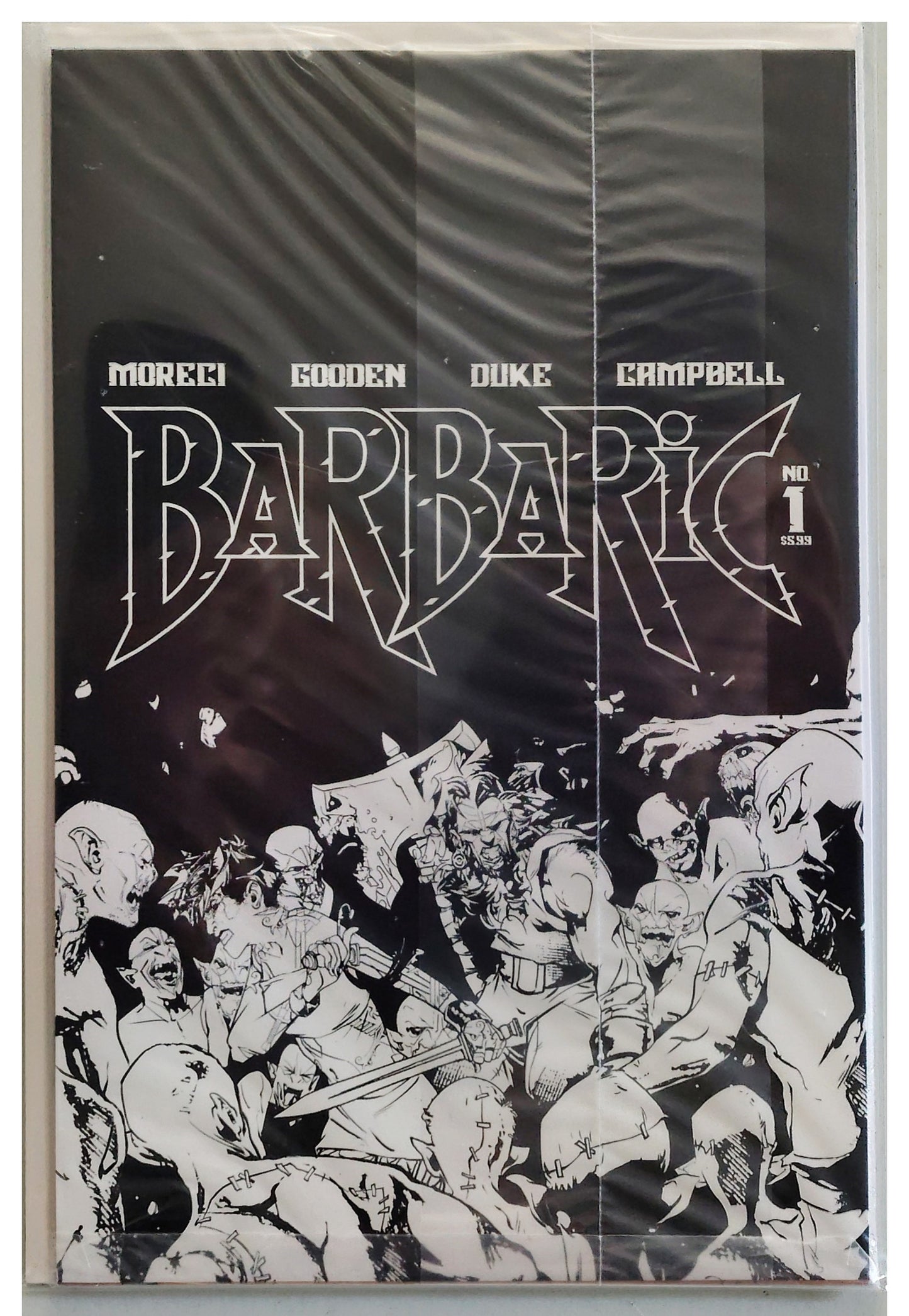 Barbaric #1 (2021) - Tim Seeley Black Bag Undressed Virgin Variant