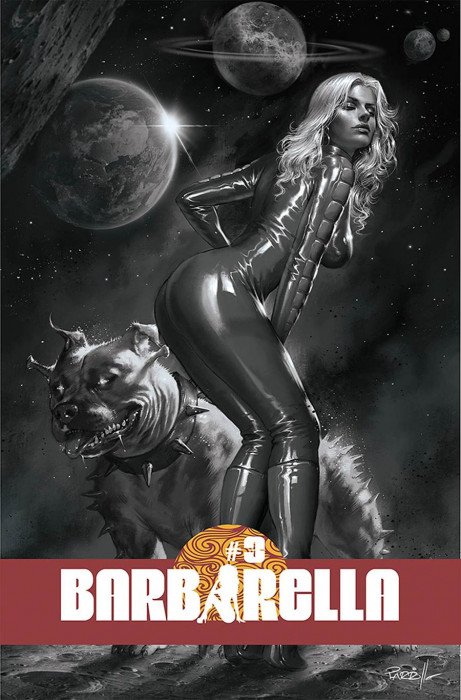 Barbarella #3 (2021) - 1:10 Lucio Parrillo B&W Variant