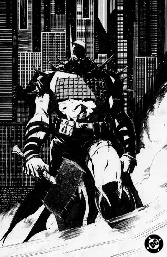 Absolute Batman #1 (2024) - 4th Printing - Nick Dragotta Black & White Foil Virgin Variant