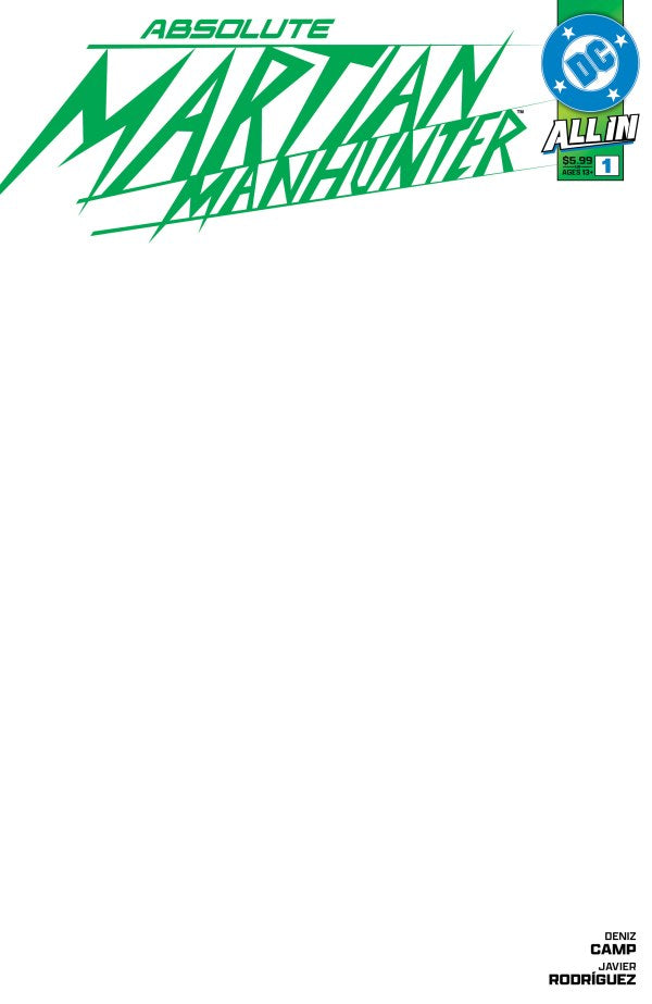 Absolute Martian Manhunter #1 (2025) - 1st Printing - Blank Variant