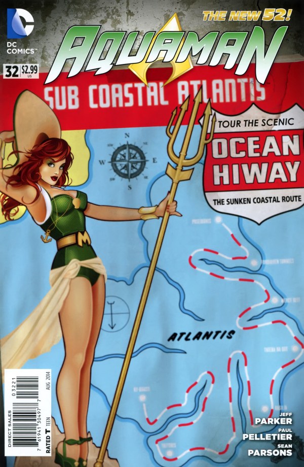 Aquaman #32 (2014) - Ant Lucia "Bombshells" Variant