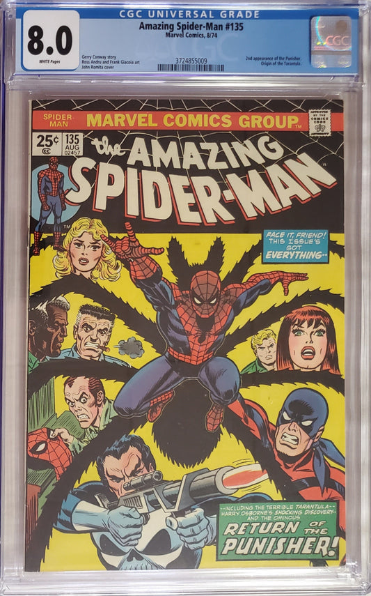 Amazing Spider-Man #135 (1974) - CGC 8.0