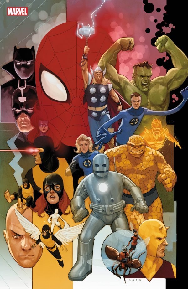 Avengers #12 (2019) - Phil Noto "Marvel 80th" Connecting Variant