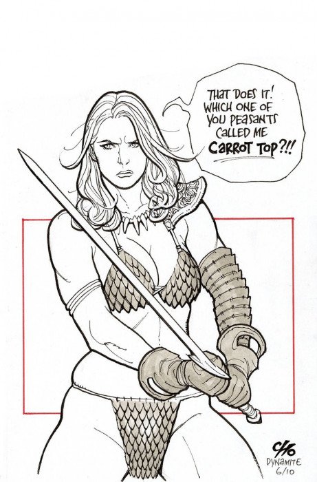 Invincible Red Sonja #10 (2022) - 1:7 Frank Cho Virgin Variant