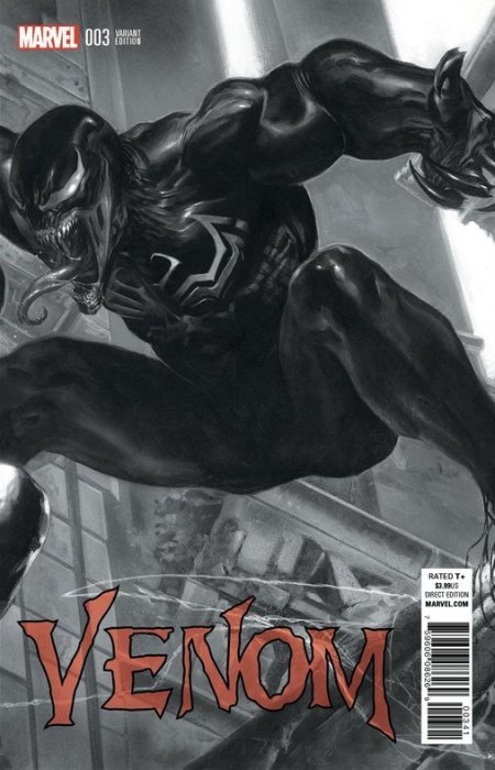 Venom #3 (2017) - Exclusive Gabriele Dell'Otto B&W Wraparound Variant