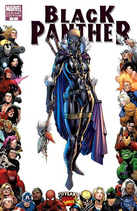 Black Panther #7 (2009) - 1:10 Ken Lashley "Marvel 70th Anniversary - Frame" Variant