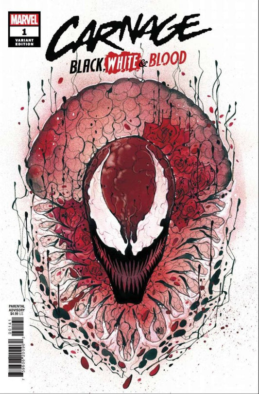 Carnage: Black, White & Blood #1 (2021) - 1:25 Peach Momoko Variant