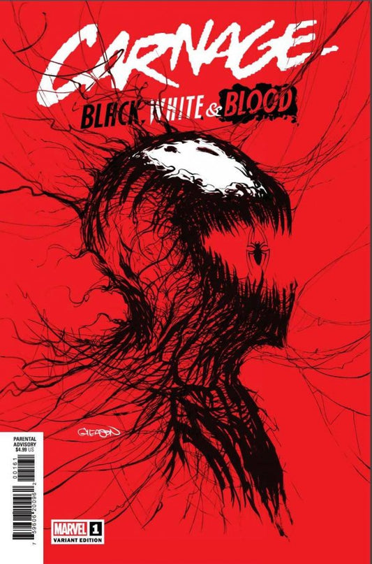 Carnage: Black, White & Blood #1 (2021) - 1st Printing - Patrick Gleason "Webhead" Variant