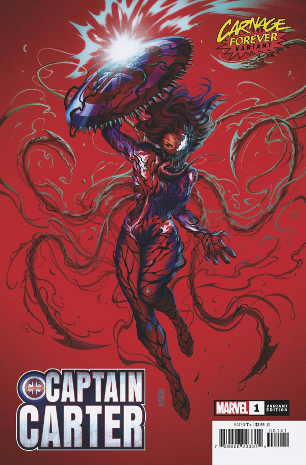 Captain Carter #1 - Jen Bartel "Carnage Forever" Variant (2022)