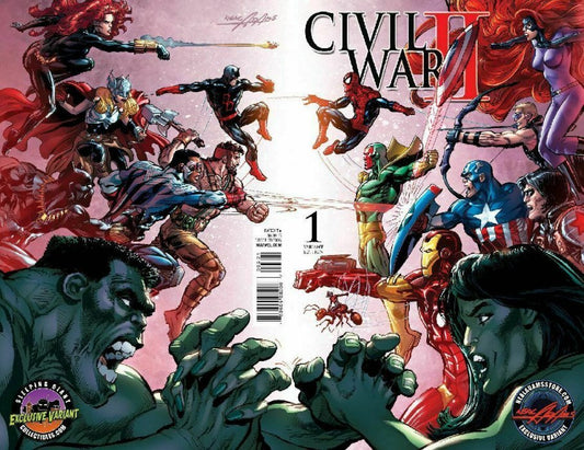 Civil War II #1 (2016) - Exclusive Neal Adams Wraparound Variant