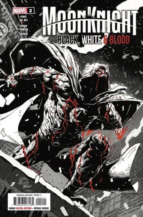 Moon Knight: Black, White & Blood #2 (2022) - 1st Printing