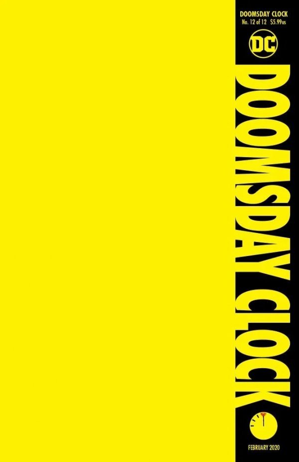 Doomsday Clock #12 (2019) - Blank Variant
