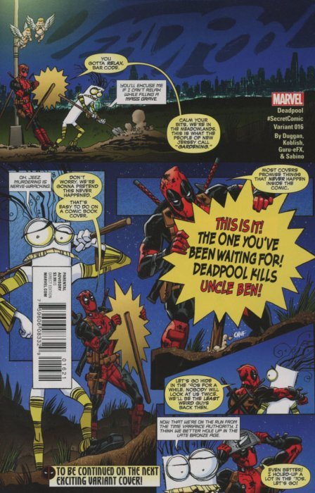 Deadpool #16 (2016) - Scott Koblish "Secret Comic" Variant