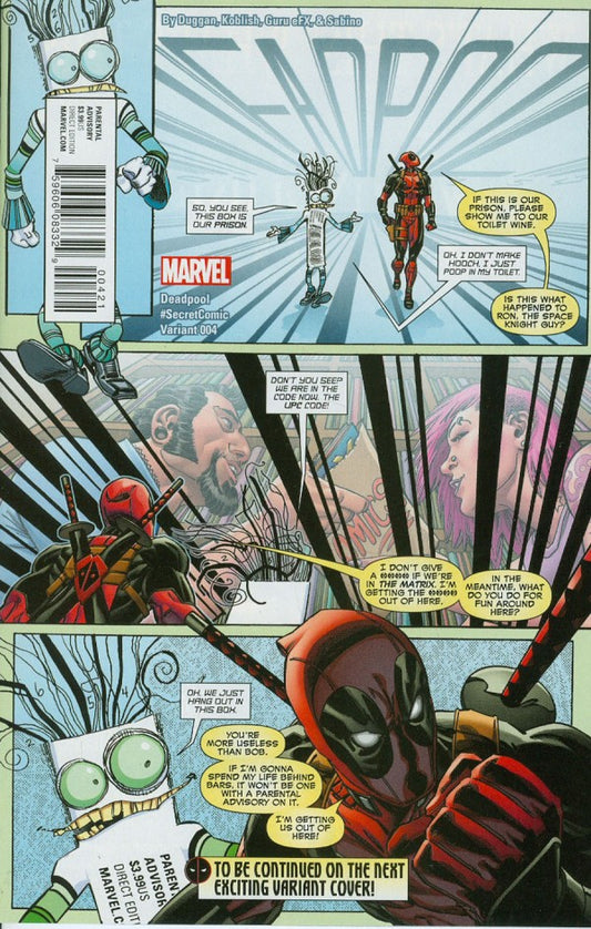 Deadpool #4 (2015) - Scott Koblish "Secret Comic" Variant