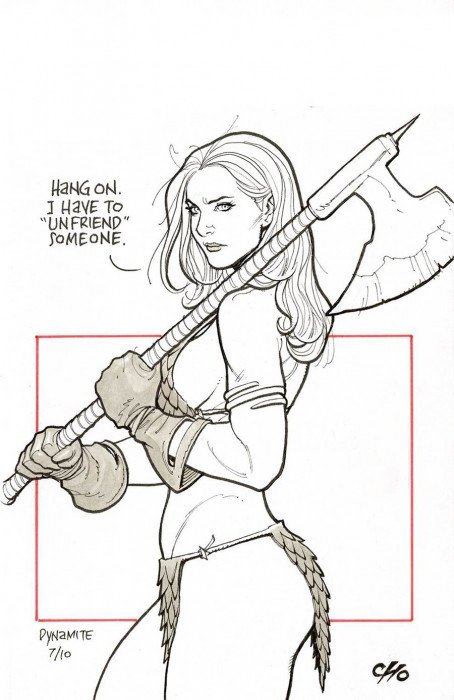 Invincible Red Sonja #2 (2021) - 1:11 Frank Cho Virgin Variant