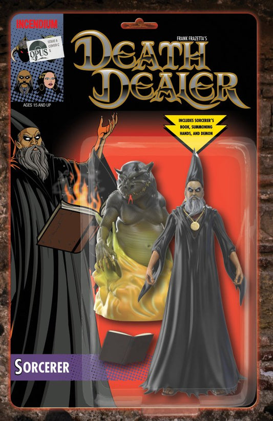 Frank Frazetta's Death Dealer #6 (2022) - Cover C - 1:5 Matthew Skiff 'Sorcerer Action Figure' Variant