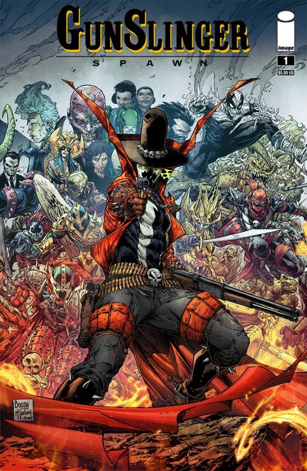Gunslinger Spawn #1 (2021) - Cover G - Brett Booth "Connecting" Variant