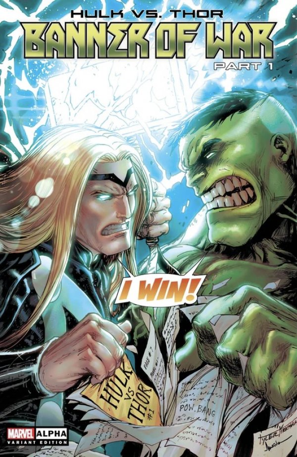 Hulk vs Thor: Banner of War - Alpha #1 (2022) - Exclusive Tyler Kirkham Variant